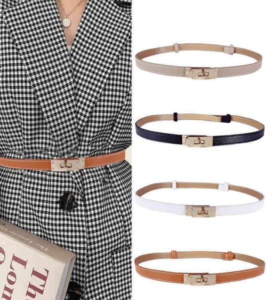 

belts thin belt women039s skirt coat sweater suit versatile waist simple gold buckle kelly039s hbelt6704029, Black;brown