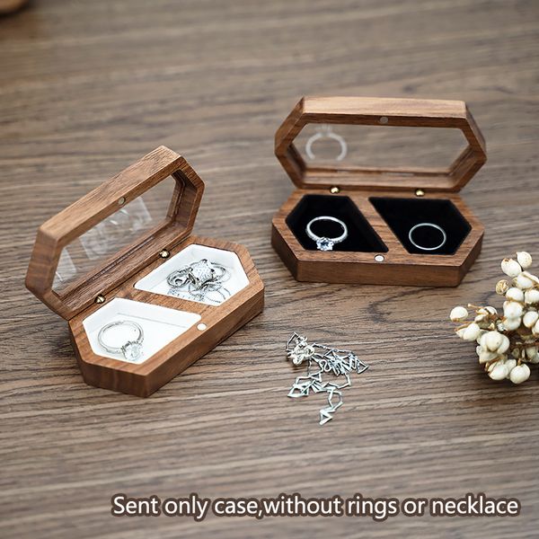 

jewelry stand wooden box large capacity travel storage earring ring ladies gift gifts bead case 230517, Black