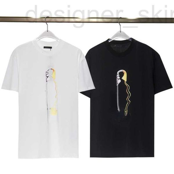 

men's t-shirts designer plus size tees t shirt designer shirts round neck short sleeve suer pin print luxury t-shirt men and women loos, White;black