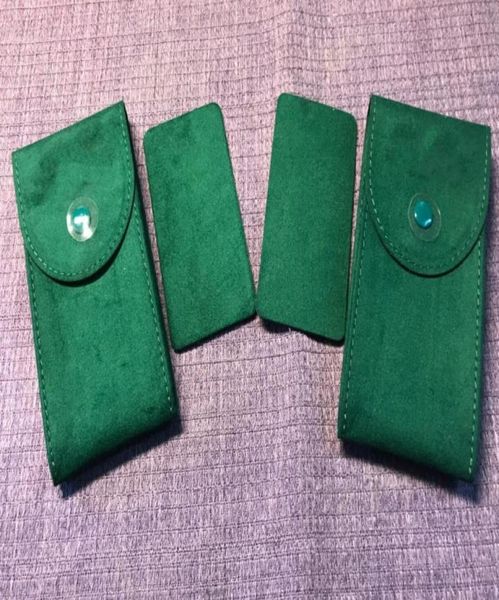 

new style green boxes 2 authentic service velvet travel pocket watch pouches2065829, Black;blue