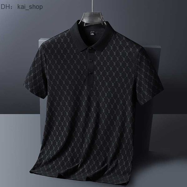 

summer b letter ice silk seamless nylon short sleeve polo shirt fashion 21, White;black