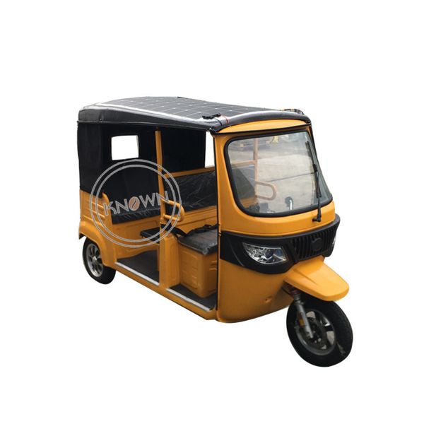 

three wheels passenger vehicles electric motorcycle tricycle with solar panel tuk tuk car