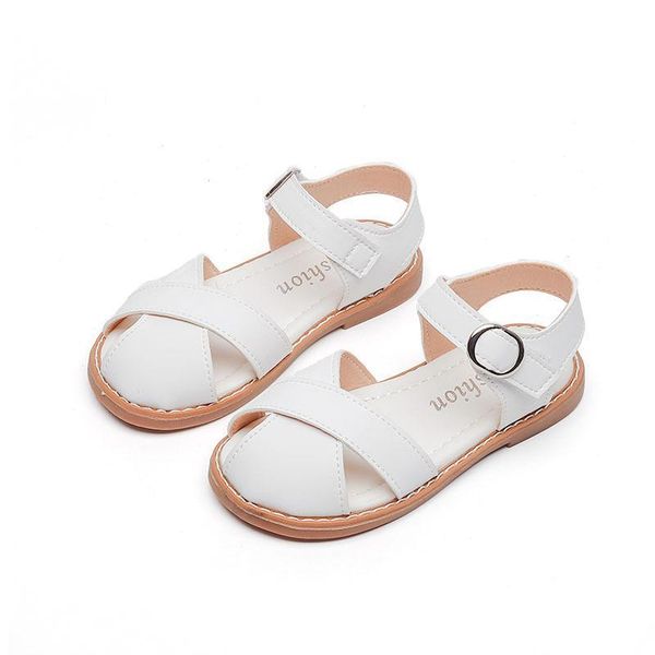 

sandals kids shoes children girls summer casual princess hollow beach f12542, Black;red
