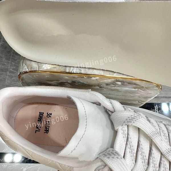 

2023platform women mens quality casual shoes leather lace-up sneaker fashion lady flat running trainers letters gym sneaker, Black