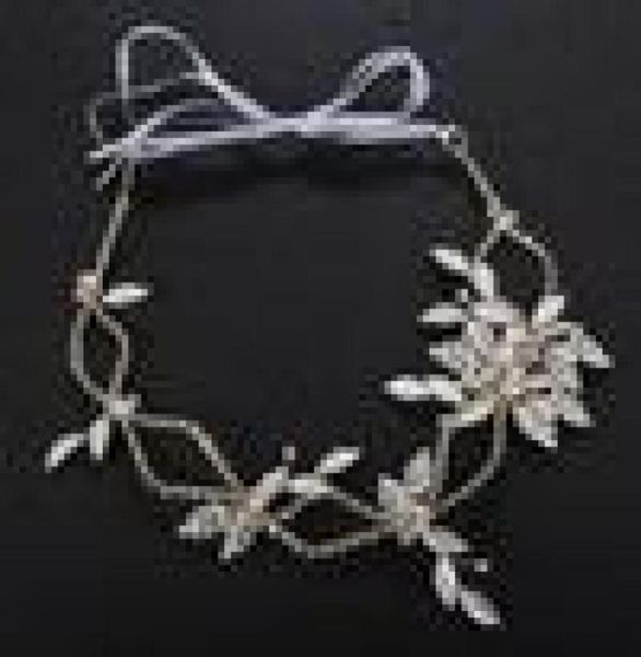 

wedding crystal headband hair chain for women handmade bridal hair vine jewelry for bride tiaras and crowns jcg0218425094, Golden;white
