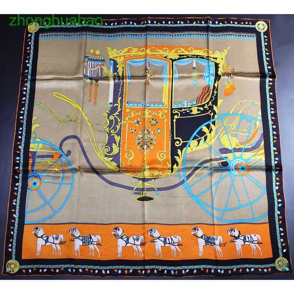 

hemres designer scarves pumpkin carriage european palace style plain satin 110 generous mulberry silk scarf female, Blue;gray