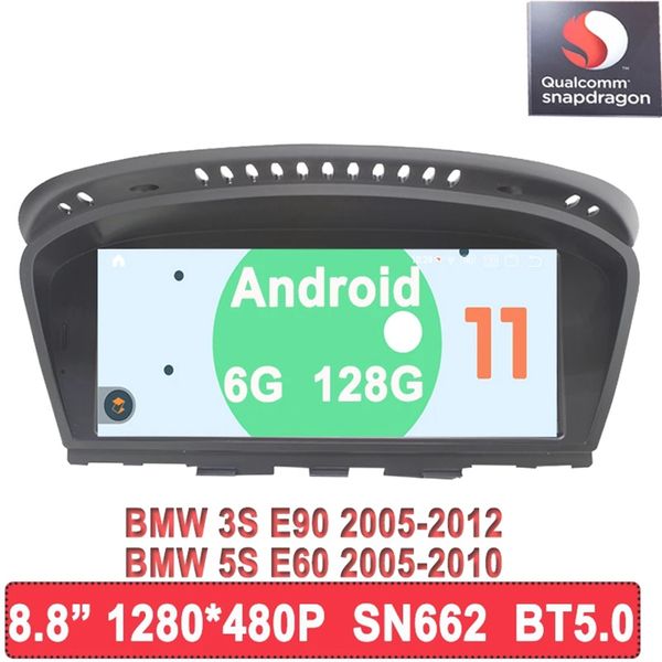 

android 11 car multimedia player for-bmw 5/3 series e60/e61/e63/e64/e90/e91/e92 ccc/cic gps carplay 4g lte autoaudio radio