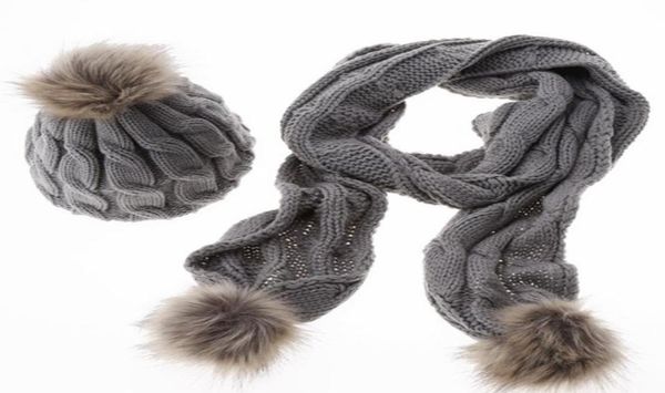 

wholenew arrival women winter hat scarf set knitted hat fashion lady warm hats casual cap korean style winter scarf set for w8119801, Blue;gray