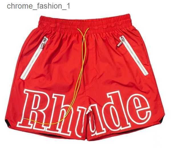 

designer shorts rhude short summer fashion beach pants men's streetwear loose size five-point basketball 6 3jaq, White;black