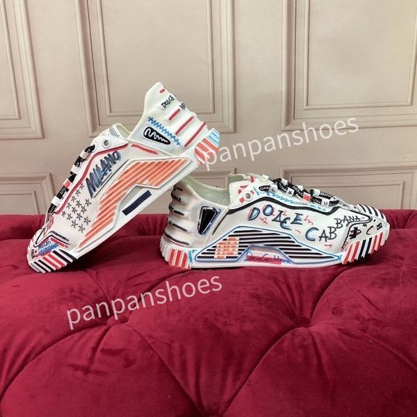 

2023new casual shoes women designer leather lace-up sneakers fashion lady flat running letters shoes sneaker, Black