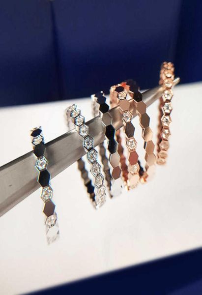 

huitan minimalist geometric shape women finger ring cz silver colorrose gold color romantic engagement proposal rings for lover q4128573