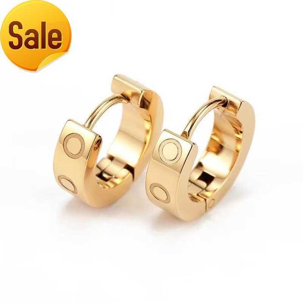 

women's earrings designer studs stainless steel low allergy earrings classic fashion jewelry gift, Silver