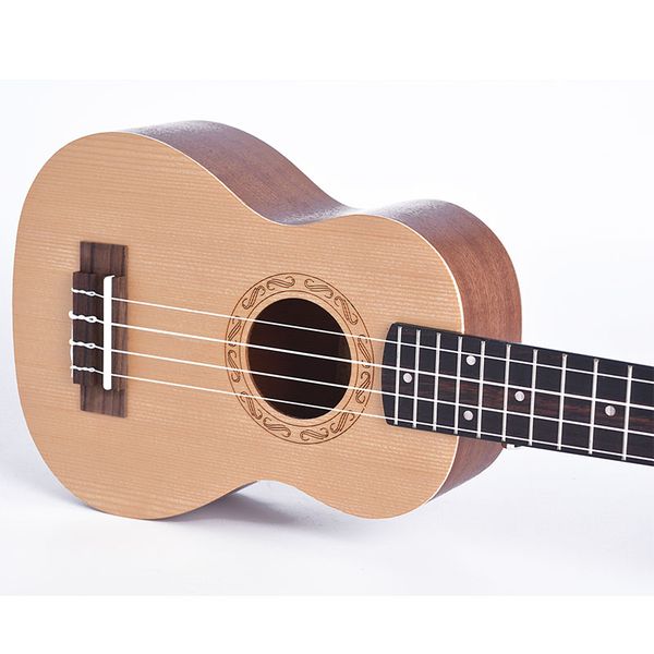 

beginner level ukulele 21/24 inch travel spruce plywood ukulele