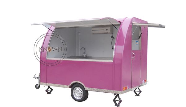 

kn-290b 2.9m length mobile fast food trailer ice cream vending street mobile cart price