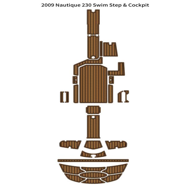 

2009 nautique 230 swim platform cockpit pad boat eva foam teak deck floor mat