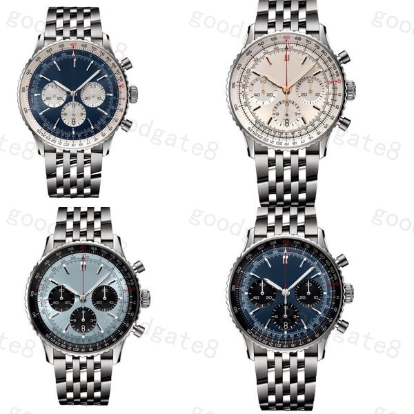 

multiple dial designer watch men leather strap watches fashionable novelty montre creative bezel with numbers navitimer wristwatch retro wat, Slivery;brown