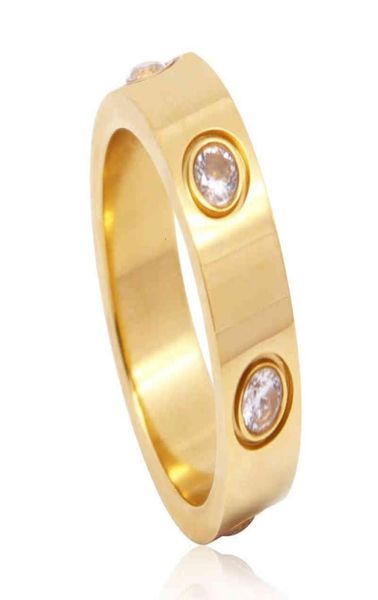 

fashion ol jewelry good quality stainless steel 6diamond 6mm women039s ring3570387, Silver
