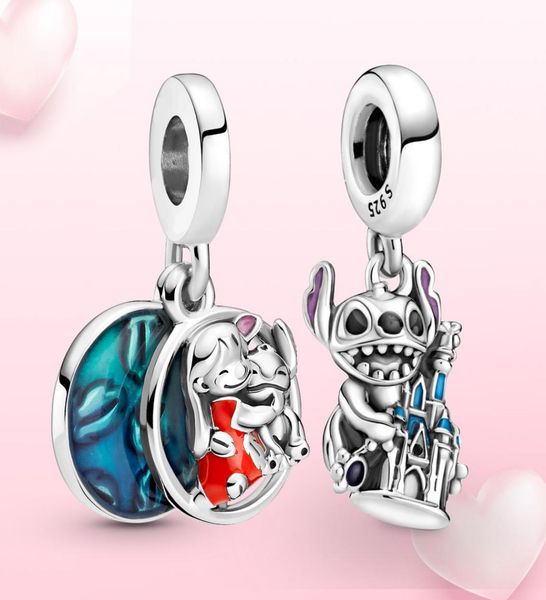 

925 sterling silver charm pendant star baby charm dangle charm bead fit pandora bracelet diy8544537, Black