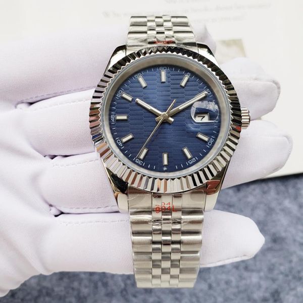 

men's design watch automatic mechanical watch 36/41mm stainless steel luminescent waterproof watch classic watch montre de luxe, Slivery;brown