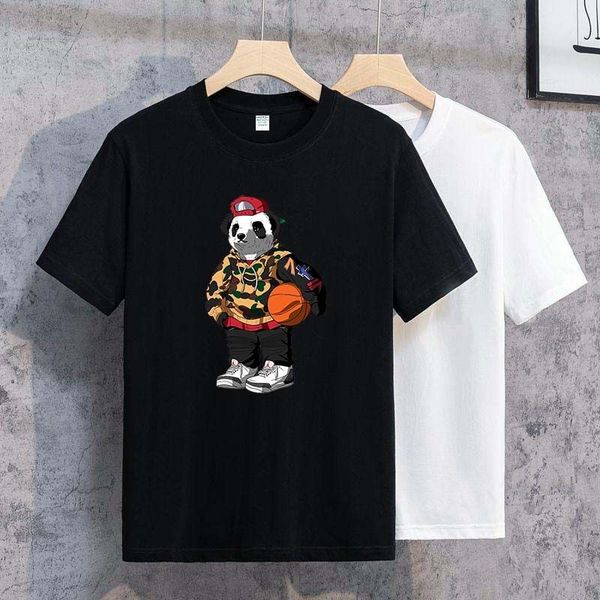 

designer t-shirt summer short sleeve designer men's t-shirt women's premium polo letter high-quality cotton women's clothing, White;black