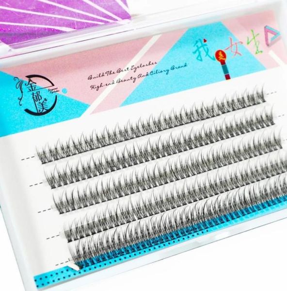 

qsty am shape false eyelashes professional makeup individual lashes cluster spikes lash wispy premade russian natural fluffy eyel2976719