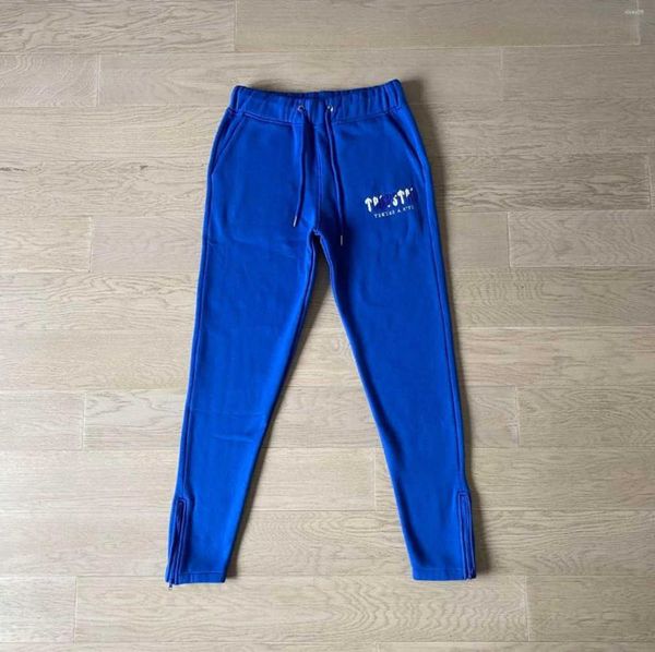 

men's tracksuits trapstar man set chenille decoded hooded tracksuit bright dazzling blue white woman a new design 62ess, Gray