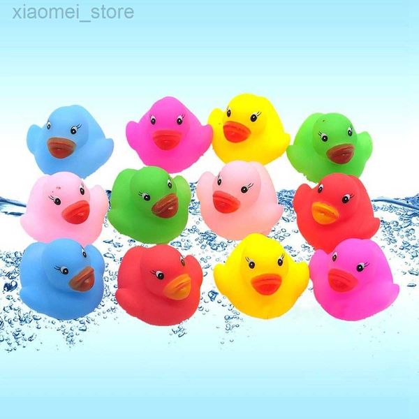 

3pscbath toys erhu banhu 12pcs/set baby rubber ducks toys kids shower bath toy float sound squeaky duck funny swimming water game gift for k