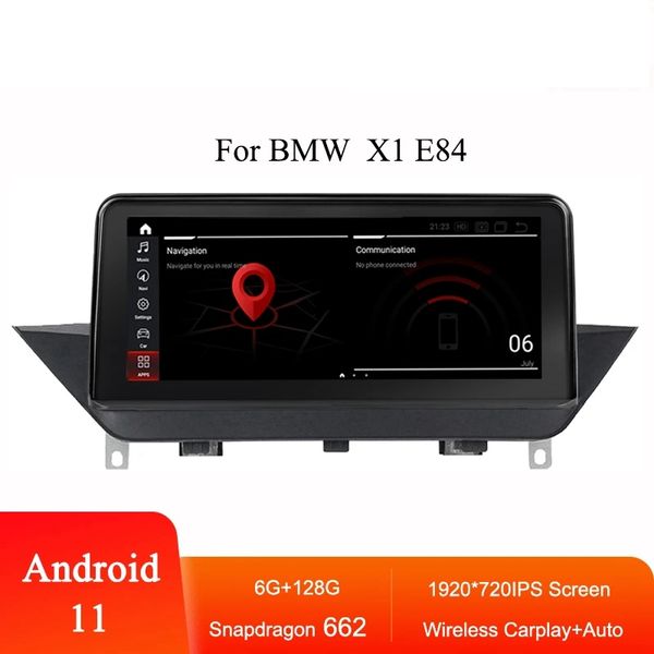 

10.25 inchhd car android radio player apple carplay gps navigation for bmw x1 e84 bluetooth multimedia touch screen monitor