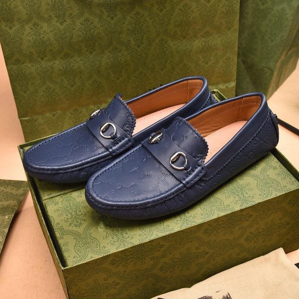

2023 g designer dress shoes men wedding or party genuine leather shoe luxurious cow leather wedges ideal business shoes slip-on shoes size 6, Black
