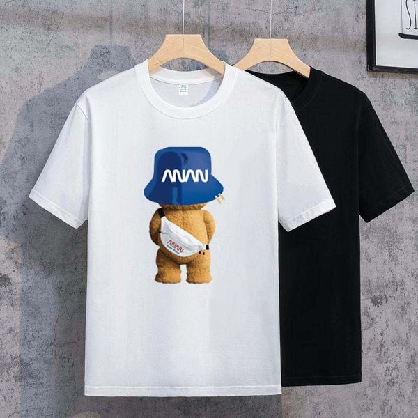 

designer t-shirt summer short sleeve designer men's t-shirt women's premium polo letter high-quality cotton women's clothing, White;black