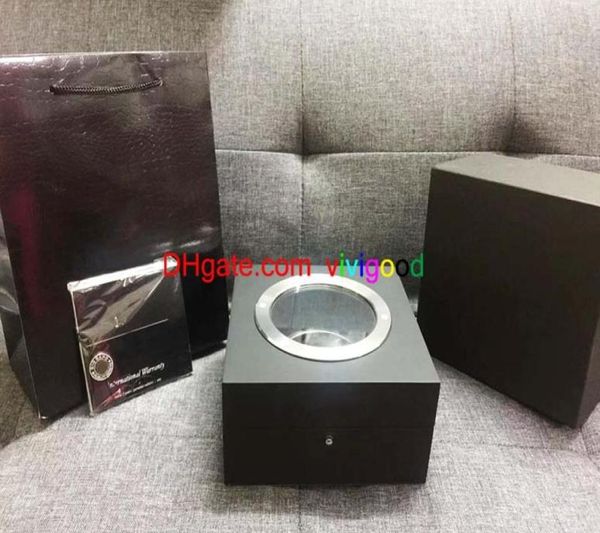 

luxury black watch box swiss watch box with papers and handbag watches box for hub big bang4290484, Black;blue