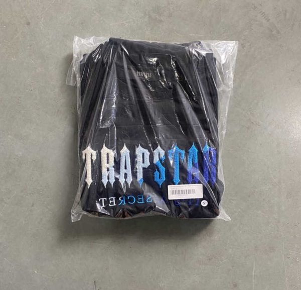 

mens t-shirts summer tshirt trapstar short suit 2.0 chenille decoded rock candy flavor ladies embroidered bottom tracksuit t shirt breathabl, White;black