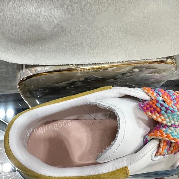 

2023new designer platform womens quality casual shoes leather lace-up sneaker fashion lady flat running trainers letters gym sneaker, Black