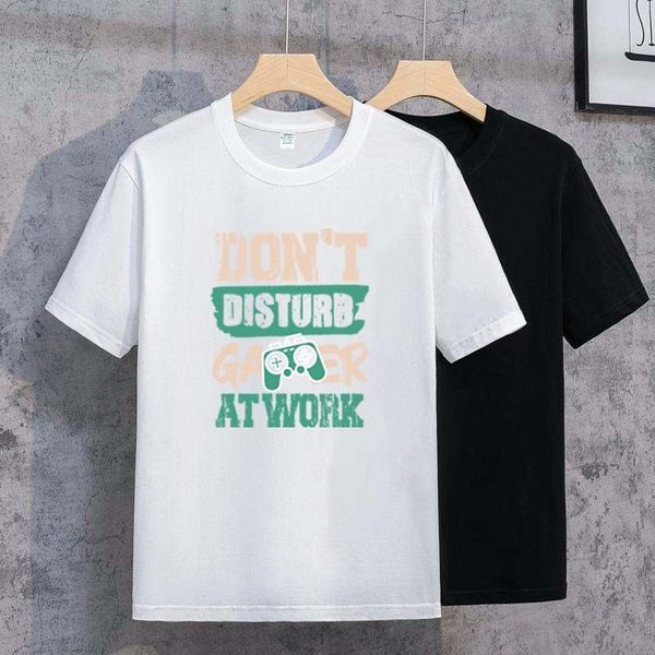 

designer t-shirt summer short sleeve designer men's t-shirt women's premium polo letter high-quality cotton women's clothing, White;black