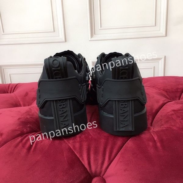 

casual shoes brand mens designer leather lace-up sneakers fashion lady flat running letters shoes sneaker2023, Black