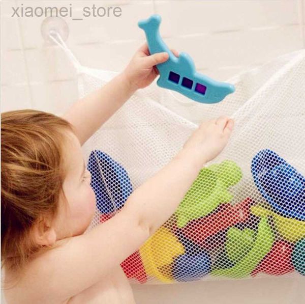 

3pscbath toys kids baby bath toys tidy storage suction cup baby bathroom bag toys mesh bag organizer net