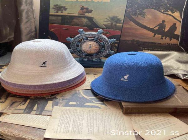 

kangaroo bucket hat multiple styles fisherman hat kangol cap fashion net red foldable sunscreen sports leisure h2204191042683, Blue;gray