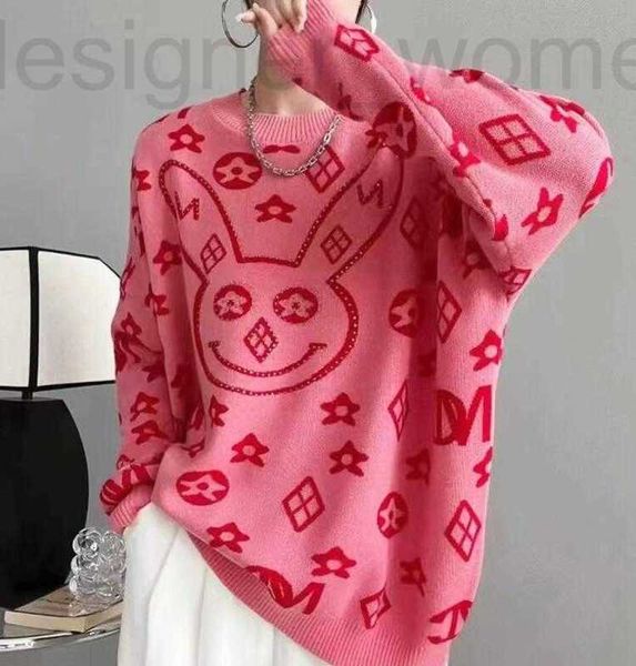 

women's sweaters designer 23ss spring round neck fashion long sleeve knitwear women designer s-xl k047, White;black