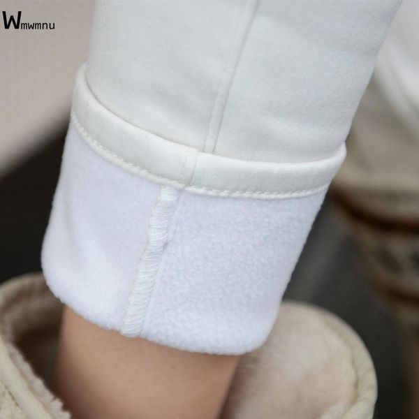 

jeans stretch jeans pencil pant candy color plus size mid waist skinny jeans fleece denim pants winter thicken velvet warm jeans women, Blue