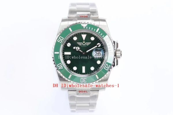 

ew maker v2 watch th-12.5mm 116610 116613 40mm green ceramic bezel green dial sapphire cal.3135 3135 automatic mechanical 904l men men', Slivery;brown