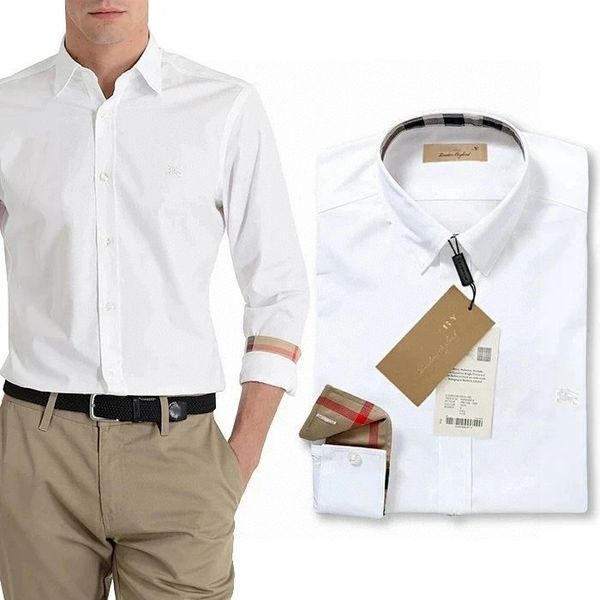 

men's dress shirts designers mens shirts business fashion casual shirt brands men shirts spring slim fit shirts, White;black
