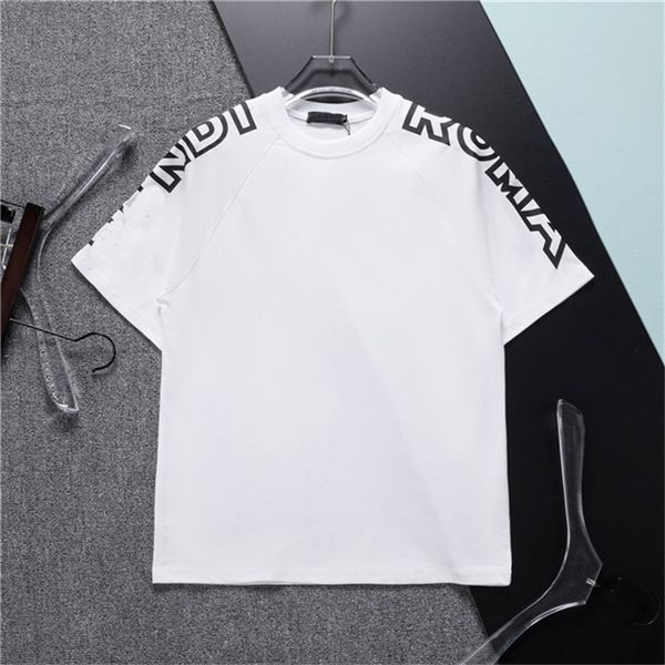 

92 mens design t-shirt spring summer color sleeves tees vacation short sleeve casual letters printing size range #813, White;black