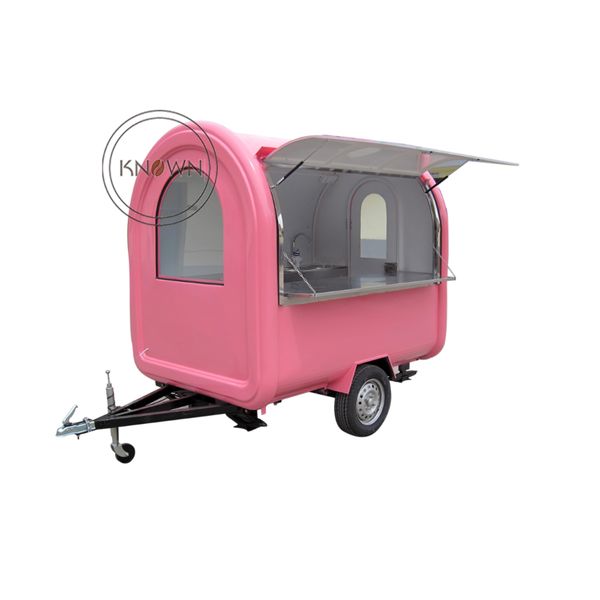 

ice cream /og outdoor pink style food cart/food truck/trailer