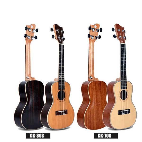 

round corner veneer ukulele, spruce pine veneer single ukulele guitar