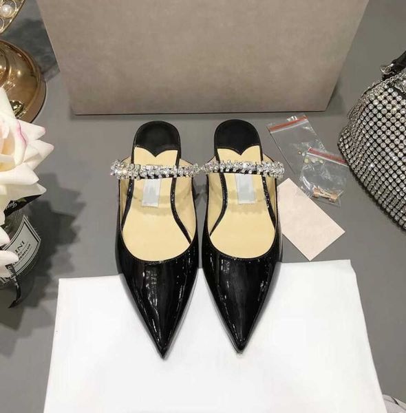 

lady new style slipper high-heeled shoes fashion wedding party high heel sandals outdoor slippers luxury brand clas co, Black