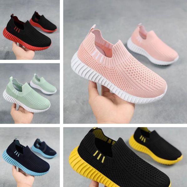 

2023 kid sports shoes spring and summer children casual breathable mesh running shoes large one footed outdoor walking sneakers kids light j, Black