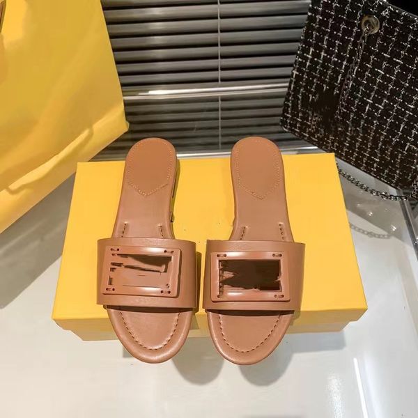 

casual shoes sandal leather slipper new fashion slippers ladies sandals letter slide splicing summer 07, Black