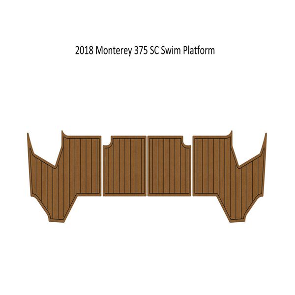 

2018 monterey 375 sc swim platfrom step pad boat eva foam faux teak deck floor