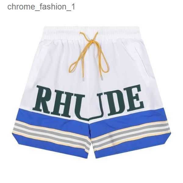 

rhude shorts mens designer men fashion swimshorts short gym pants casual beach loose for man women swimming trunk 9 mwo9, White;black