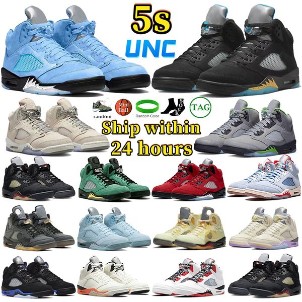 

new 5 5s basketball shoes designer mens sports sneakers unc aqua green bean se craft racer blue we the crimson bliss raging red what the men